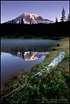 Photo: Mount Rainier reflected in Reflection Pond, Mount Rainier National Park, Washington