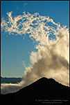 Photo: Cloud rising out of the Owens Valley at sunrise, Eastern Sierra, California