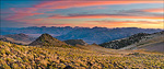 Photo: Sunset over the Sierra Nevada as seen from 11,000' in the Sweetwater Mountains, California