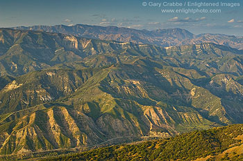 Santa Ynez Mountains, near Santa Barbara, California