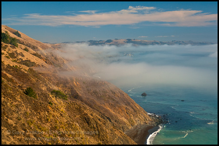 Photo: High above the Pacific Ocean along the steep and rugged cliffs of the Sonoma County coast, California