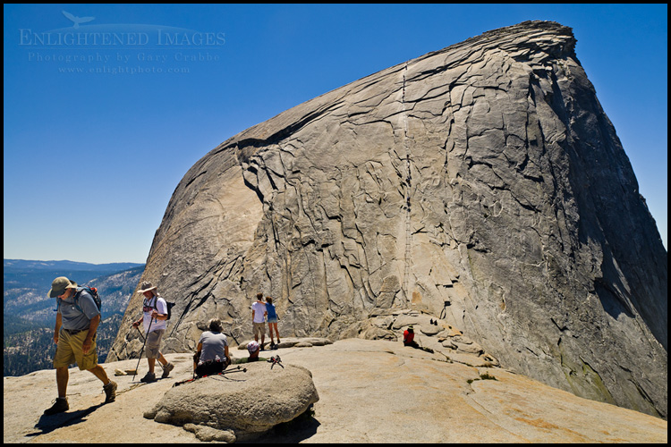 Image: The trail to Half Dome at the cables, Yosemite National Park, California