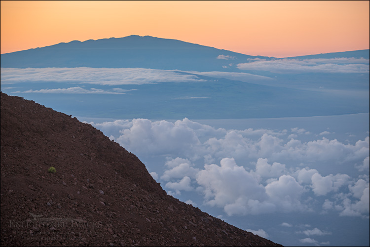 Photo: The Big Island of Hawai'i as seen from the summit of Haleakala National Park, Maui, Hawaii Image: The Big Island of Hawai'i as seen from the summit of Haleakala National Park, Maui, Hawaii