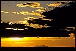 Picture: Clouds at sunset over the Coconino Plateau from the rim of the Grand Canyon, Arizona