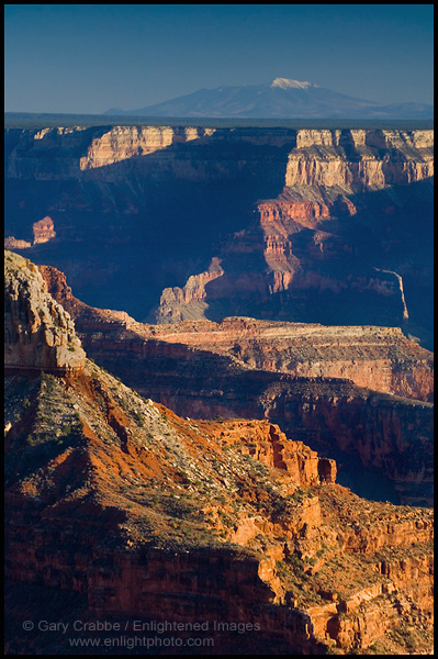 Photo: San Francisco Peaks as seen from Point Sublime on the North Rim, Grand Canyon National Park, Arizona