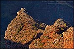 Picture: Sunlight on rock formations inside the Grand Canyon, Grand Canyon National Park, Arizona