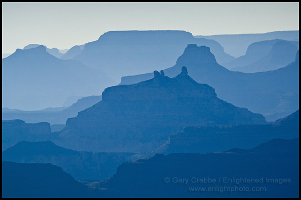 Photo: Afternoon haze ad canyon walls as seen from Lipan Point, South Rim, Grand Canyon National Park, Arizona