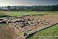 Ruins of a Roman villa at North Leigh, Oxfordshire, England