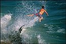 Photo: Taking flight while skimboarding, Newport Beach, California