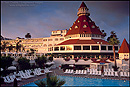 Photo: Sunset light on the Hotel del Coronado, San Diego, California