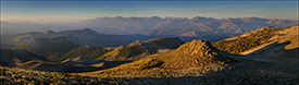 Picture: Morning light on the east slope of the Sierra Nevada, from the Sweetwater Mountains, California
