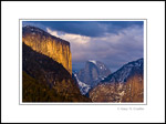 Photo: Storm clouds and sunset light on El Capitan and Half Dome, Yosemite National Park, California