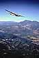 Soarplane glider over the Napa Valley and Mount St. Helena, California