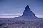 Stormy evening over Agathla Peak, rising out of the desert near Monument Valley, Arizona