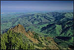 Picture: View of rolling green hills in Spring from the summit of Mount Diablo, Mt. Diablo State Park, California