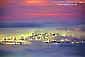 San Francisco and fog at sunset, seen from the Berkeley Hills, California