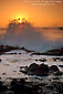 Crashing wave at sunset, Bean Hollow State Park, San Mateo Coast, California