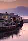 Morning light ad fog over Capitola waterfront, Santa Cruz County, California