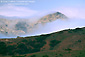Photo: Clearing fog over mountain on Santa Cruz Island, Channel Islands, Southern California Coast