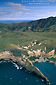 Photo: Aerial over the coast of Santa Cruz Island, Southern California Coast