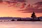 Sunset over lone pine on the South Shore, Lake Tahoe, California