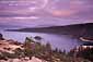 Stormy evening over Emerald Bay, Lake Tahoe, California