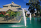 Fountain at Kunde Estate Winery and Vineyard, Kenwood, Sonoma Valley, California