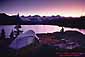 Evening camp at Waugh Lake, below the Lyell Crest, Ansel Adams Wilderness, Eastern Sierra, California