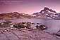 Evening light over 1000 Island Lake and Banner Peak, Ansel Adams Wilderness, Eastern Sierra, California