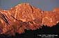 Winter sunrise light on the peaks of the Eastern Sierra, near Mount Whitney, California