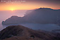 Picture: Sunset over the Pacific Ocean and Catalina Harbor, Catalina Island, California