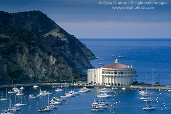 Picture: View from Mount Ada of the Casino Building and boats in 