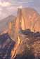 Sunset light on Half Dome from Glacier Point, Yosemite National Park, California