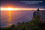 Picture: Person photographing the sunset from Enderts Beach Overlook, near Crescent City, Redwood National Park, California 