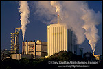 Photo: Pulp Mill and steam clouds at sunrise near Manila, Samoa Peninsula, Humboldt County, CALIFORNIA
