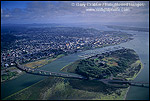 Photo: Aerial over Eureka, Humboldt County, CALIFORNIA
