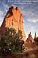 Sunset light on red rock spires, Kodachrome Basin, Southern Utah