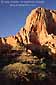 Red rock cliffs of Kolob Canyon at sunset, Zion National Park, Utah