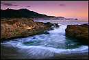 Picture: Evening waves in coastal cove, Point Lobos, Monterey County, California