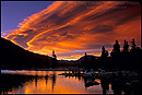 Picture: Alpenglow on Lenticular Sierra Wave Cloud, Tioga Pass, Yosemite National Park, California