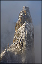 Picture: Clearing winter storm clouds and Cathedral Spire, Yosemite National Park, California