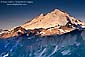 Sunrise light on the snow covered glacier of Mount Baker volcano, Mount Baker National Recreation Area, Cascade Mountain Range, Washington