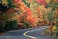 New England Road in Fall, Connecticut