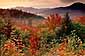 Fall Colors at Sunrise below Kancamagus Pass, White Mountains, New Hampshire