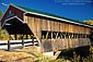 Picture: Wooden covered bridge at Jackson, White Mountains, New Hampshire