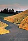 Twisting mountain road along Bolinas Ridge, Marin County, California