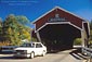 Image: Car driving through covered bridge, Jackson, White Mountains, New Hampshire