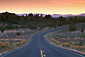 Photo: Two lane asphalt scenic byway road through the high desert of Utah