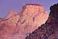 Dawn light on the Sentinel, Zion Canyon, Zion National Park, Utah