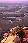 Looking down into canyons at sunrise from Island in the Sky, Canyonlands National Park, Utah